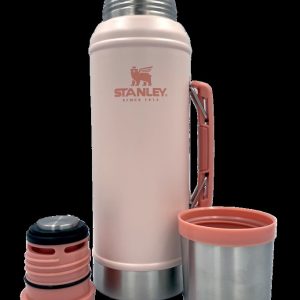 Termo STANLEY 940lts c/asa y c/tapon cebador ROSADO