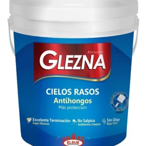 Cielorraso antihongo blanco mate 18 litros GLEZNA