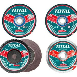 Set discos TOTAL 3" p/mini amoladora TAC97630