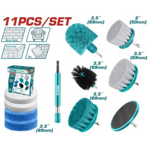 Set 11 cepillos multi propósito p/taladro