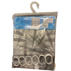 Cortina baño nylon PEVA 180x180(FER037)