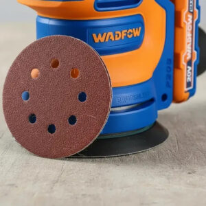 Lijadora WADFOW brushless 20V 125mm s/bat s/carg + lijas