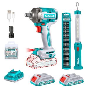 SUPER COMBO LLAVE DE IMPACTO 20V 400NM + DADOS DE IMPACTO