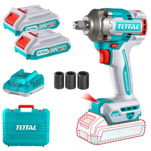 Llave impacto TOTAL 20V 405NM + bat+carg
